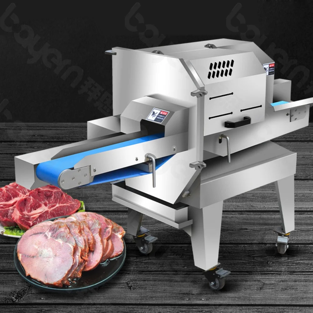 

Fresh Meat Bacon Sausage Slicer Slicing Automatic Deli Slicer Cooked Meat Slicing Machine Automatic Bacon Meat Slicer Machine