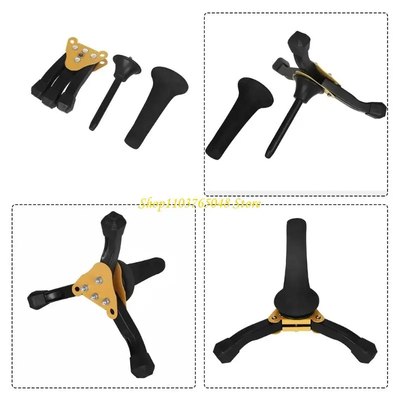 

R53E Foldable Soprano Saxophone Stand Base Clarinet Rest Rack Portable Stable Support Flute Stands Musical Instrument Parts