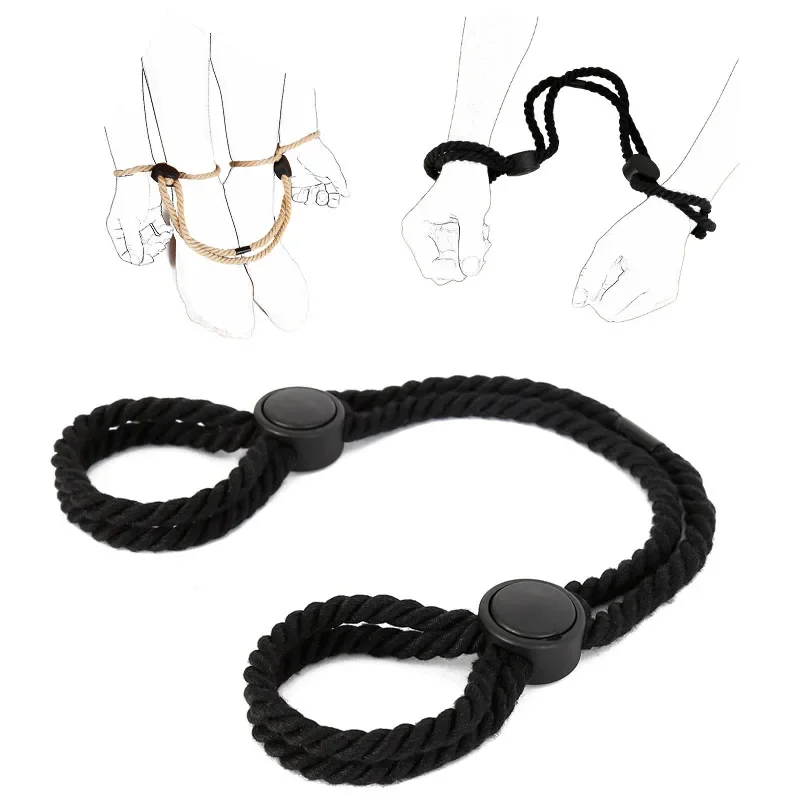 

Adjustable Rope Handcuffs Fetish Hand Shackles Bdsm Binding Toys Sex Sm Restraints Exotic Sexy Bondage Slave Cuffs Adult Game