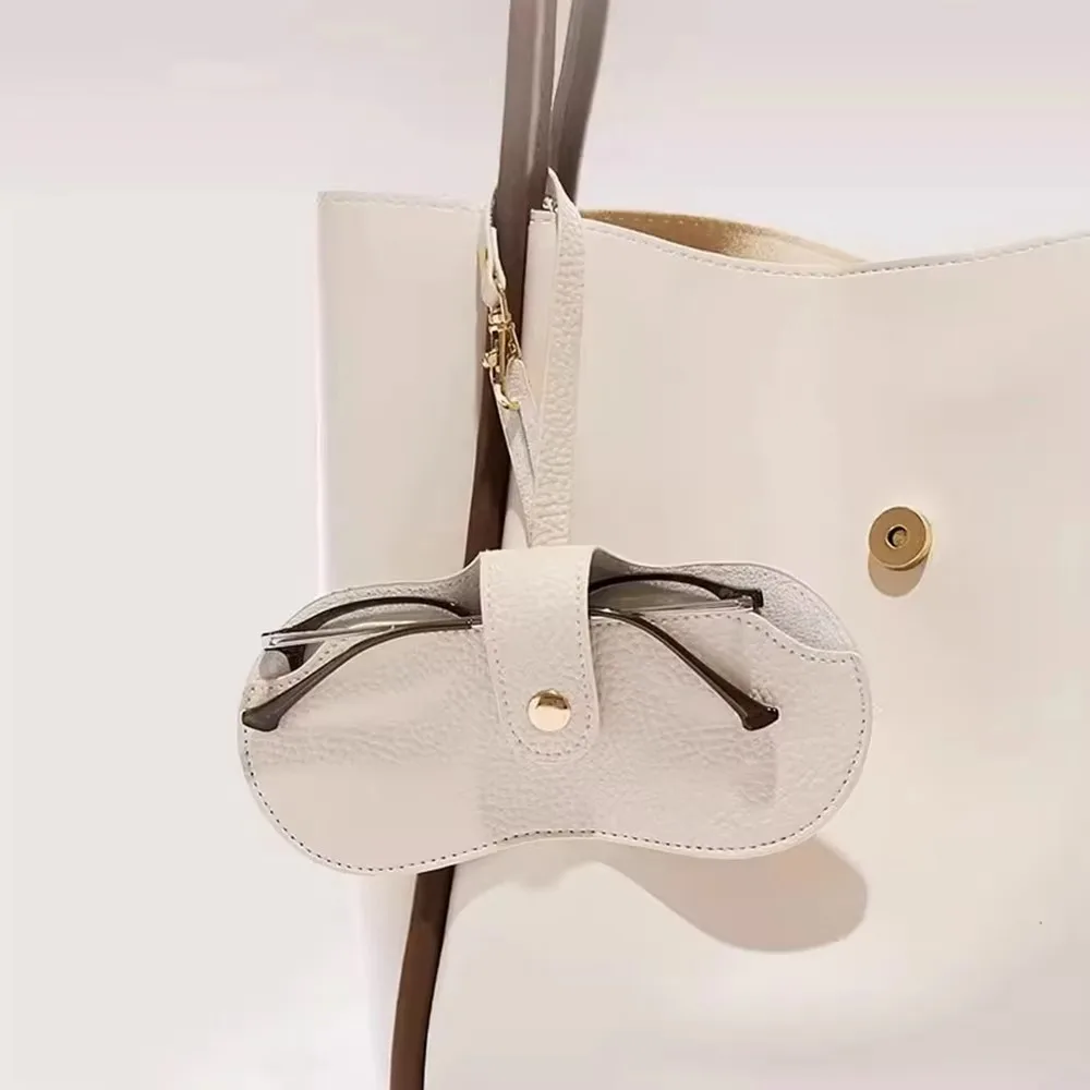 새로운 가죽 안경 가방 파우치 부드러운 안경 케이스 간단한 휴대용 선글라스 상자