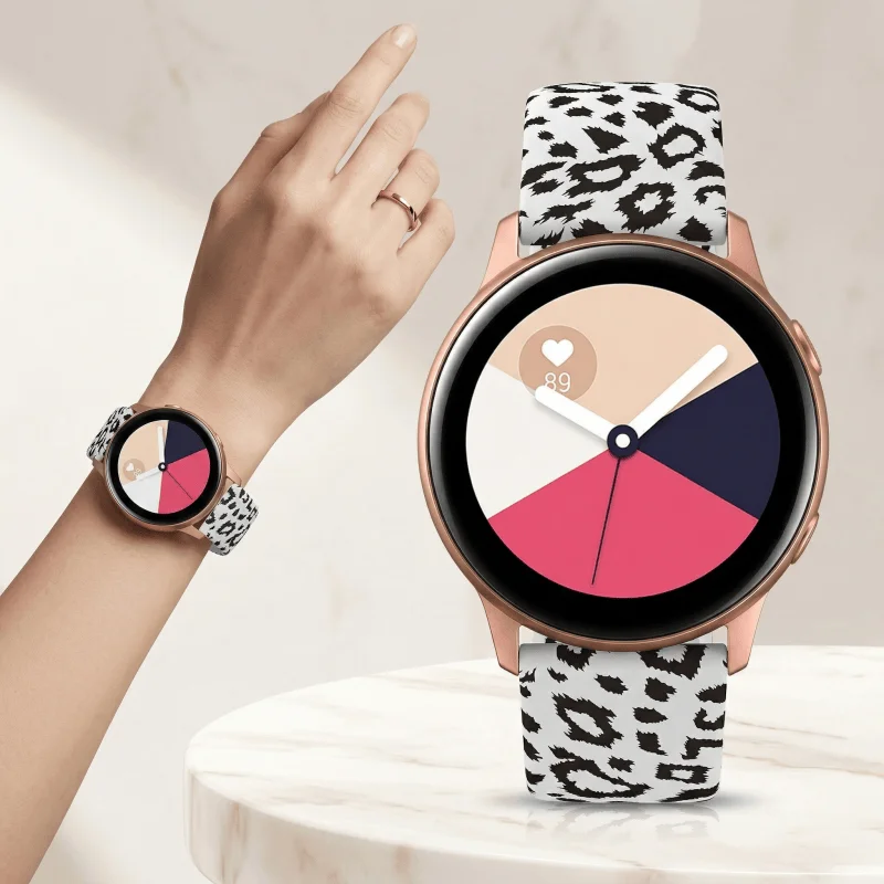 Silicone Strap For Samsung Galaxy Watch 7/6/5/4/Active 2 40 44mm Printed Bracelet 18/20/22mm For HUAWEI Watch 4/GT 5 Pro/4/3 Pro