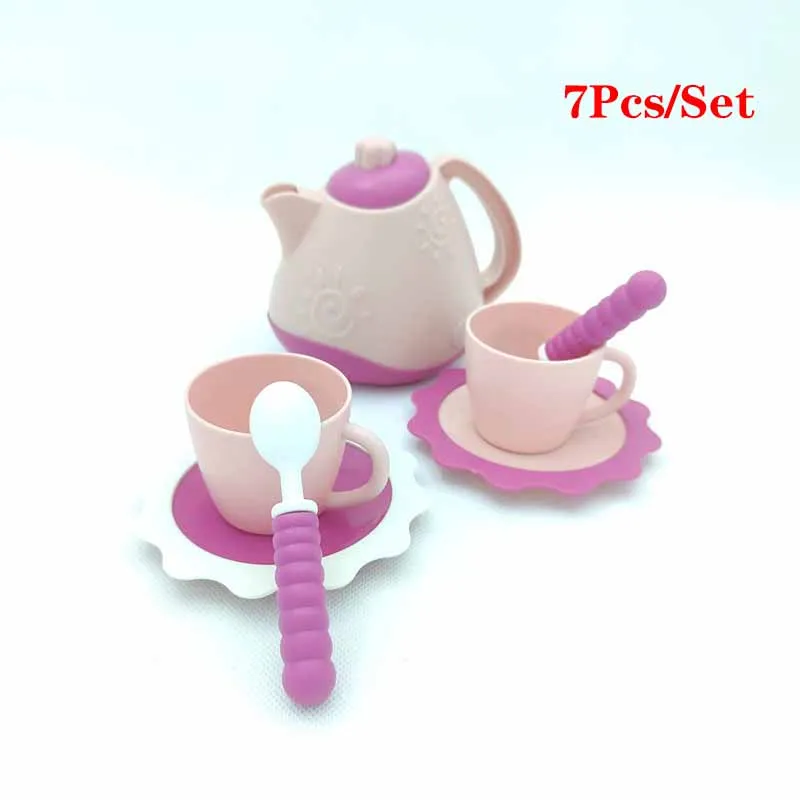 New Simulation Tea Set Children Play House Toys Teapot Tea Cup Coffee Pot Coffee Cup Toys Girls Interactive Toys Gifts