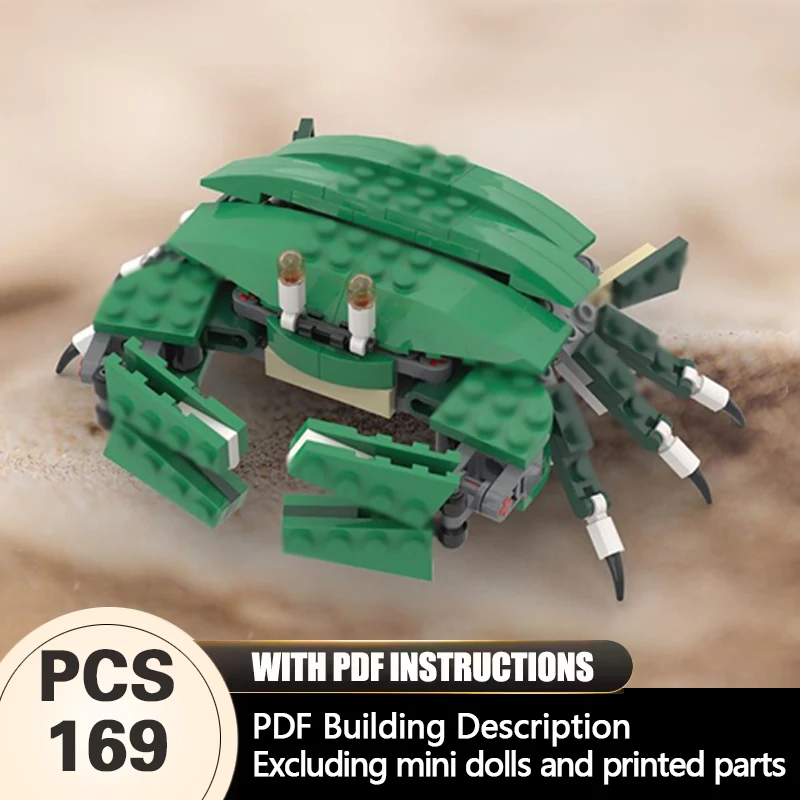 

Creators Animal Series Model MOC Building Bricks Crab Modular Technology Gifts Holiday Assemble Children Toys Suit