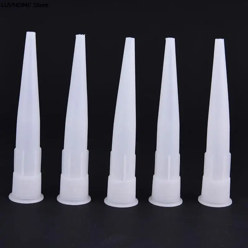 20pcs Universal Caulking Gun Nozzles Plastic Glass Glue Nozzles Sealant Silicone Caulking Tips Mouth Home Construction Tools