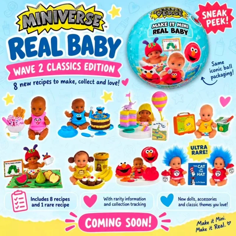 Genuine Miniverse Sesame Street DIY Mini Blind Ball Miniature Food Playset Dollhouse Scene Decor Collectible Ornament Toy Gift