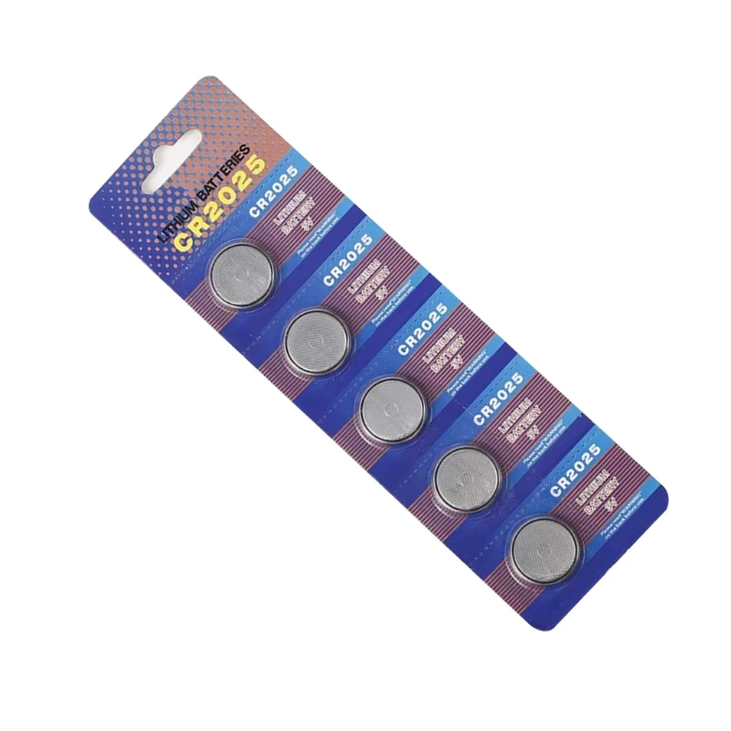 بطاريات خلية بأزرار 3 فولت ، بطاريات للساعات الحاسبة ، خرج ثابت ، 5 وصنع الليثيوم ، 10 ، CR2025
