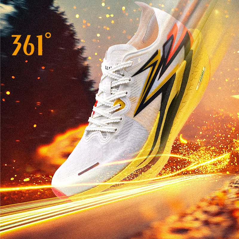 

361 °NEW Flame 4.0 Men Running Shoes New Carbon Plate Racing Marathon Stable Rebound Traction Jogging Male Sneakers 672512205