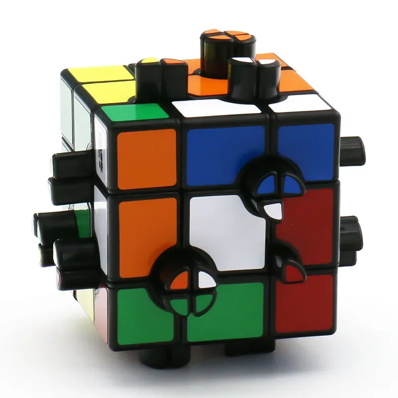 Calvin's ปริศนา 3x3x3 ปุ่ม Cube Magic Cube 3x3 รูปพิเศษแหวน Magic Magic ปริศนาของเล่น Cube ปริศนา 3x3 Cubo ของเล่นสําหรับเด็ก