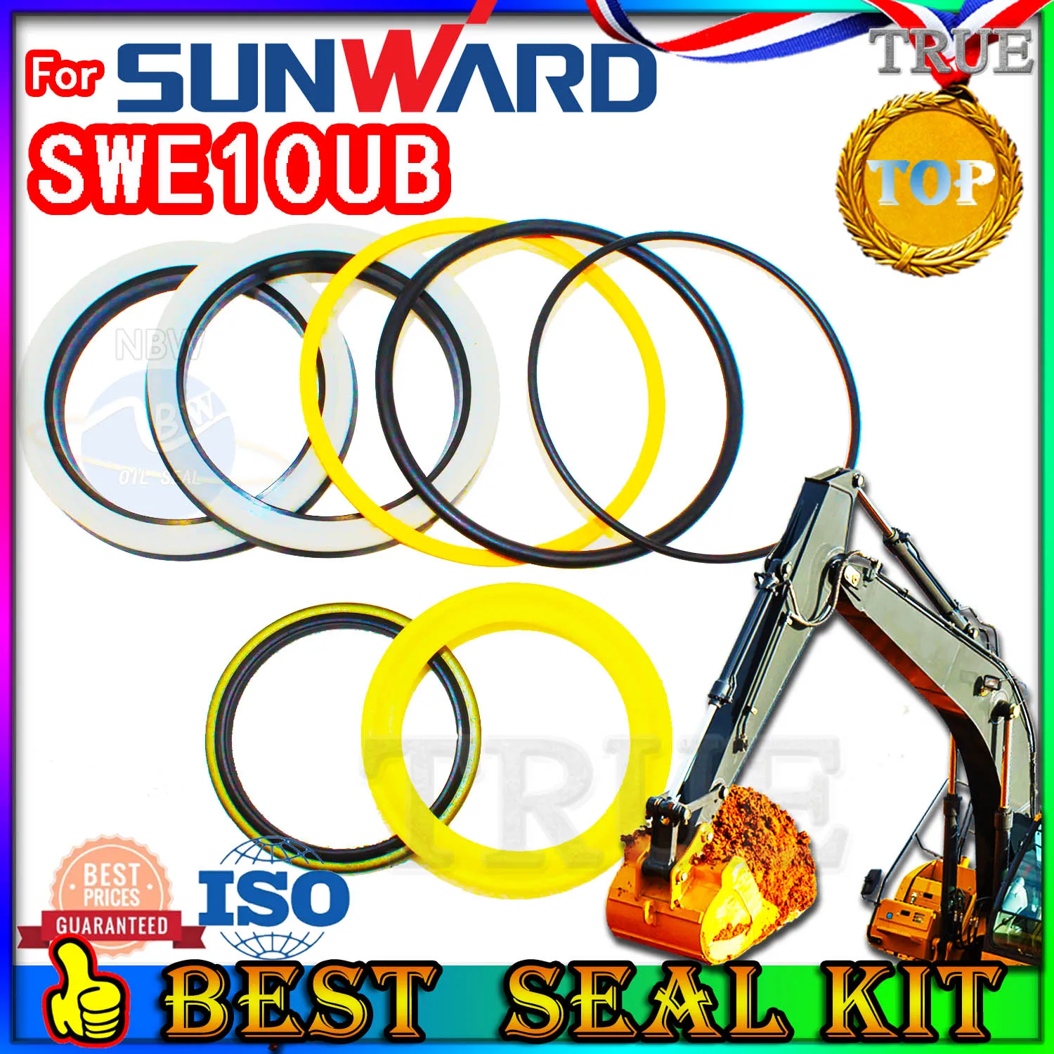 

For Sunward SWE10UB Oil Seal Repair Kit Boom Arm Bucket Excavator Hydraulic Cylinder Master Excavating Machinery Maintenance