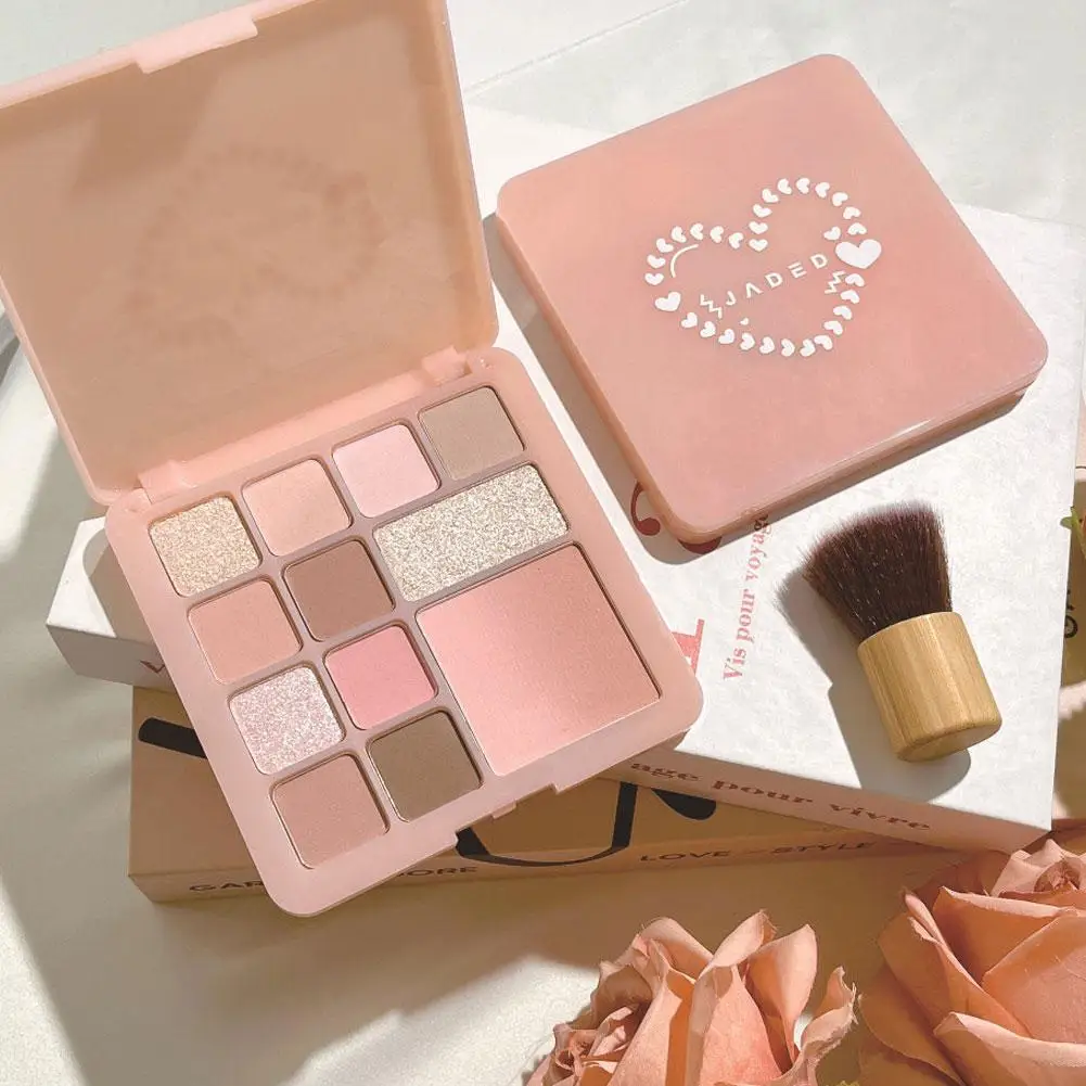 12 couleurs maquillage couleurs nues fard à paupières Palette naturel nu mat miroitant paillettes haute Pigment ombre à paupières Palette ensemble imperméable