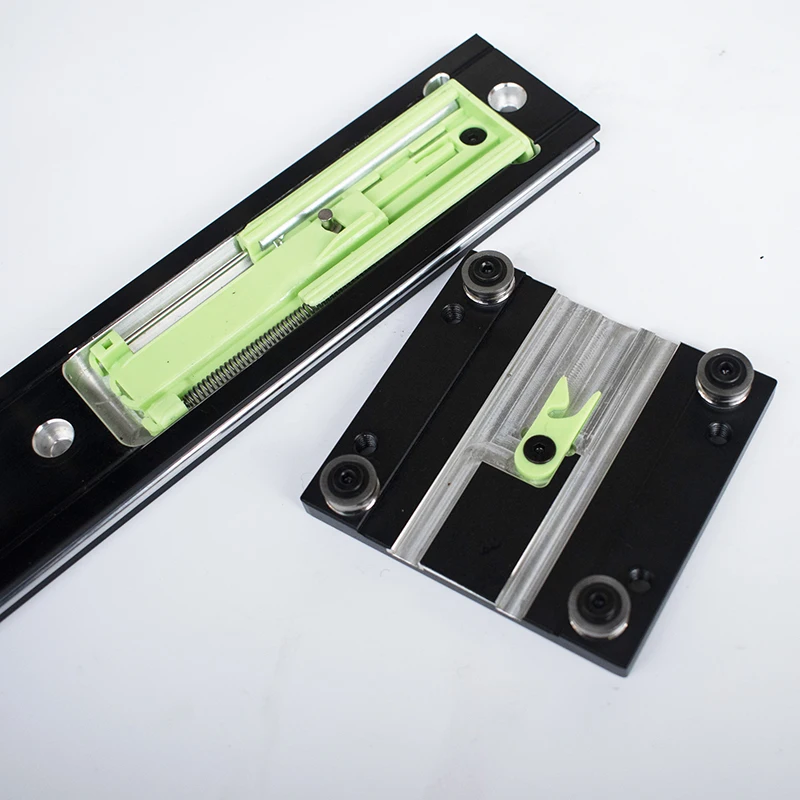 Black Dual-Axis Linear Guide Rail OSGR10 Series with Damping 300-1400mm Wheel Block Slider Support Customizable Motion System