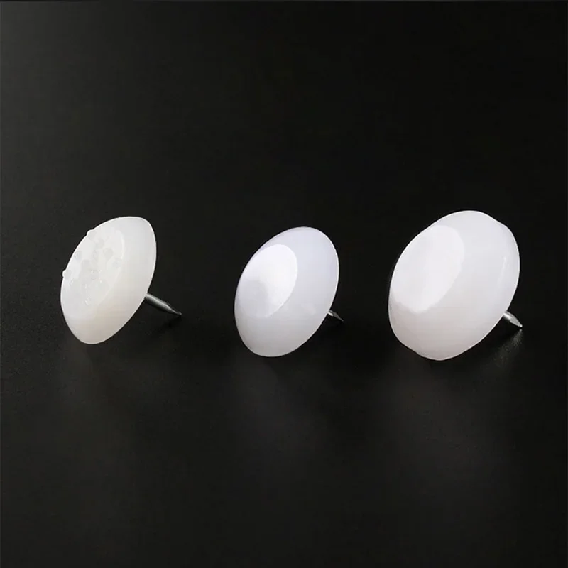 10Pcs Furniture Feet Glide Nail Screw-in Round Chair Table Leg Protector Plastic