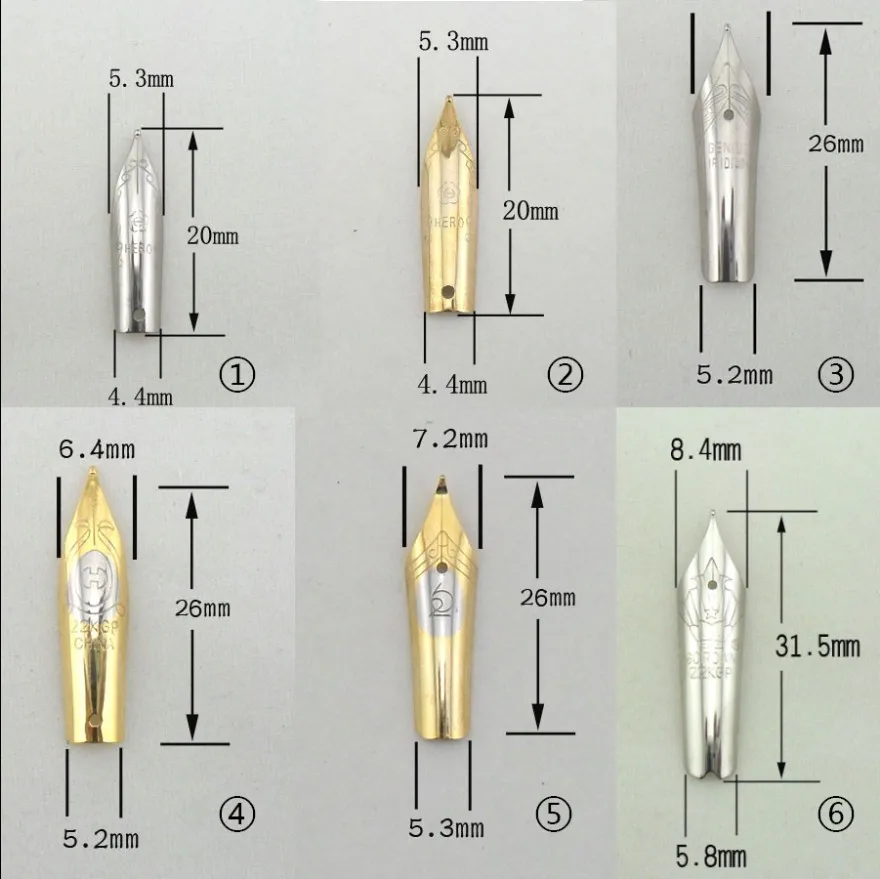 Raindrops 80 Pcs Fountain Pen Replacement Nibs Stainless Steel Pen Nibs Calligraphy Writing Pen