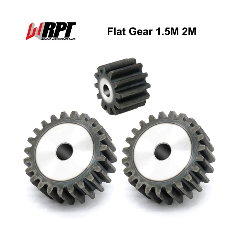 Flat Tooth Gear 1.5M 53T-100T Thickness 15mm 45# Steel Spur Gear Tooth Suface Induction Hardening CNCN Parts