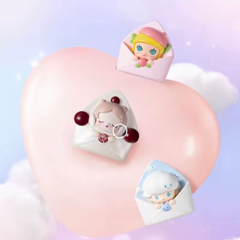 New Pop Bean Love Letter Series Mini Dolls Kawaii Anime Figure Cute Desktop Model Molly Sp Dimoo Surprise Girls Valentine Gift - AliExpress 