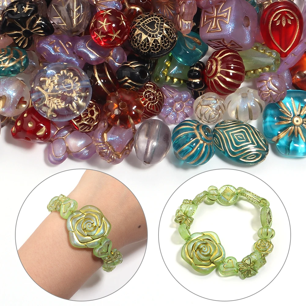Mixed Classical Acrylic Beads for Jewellery Making