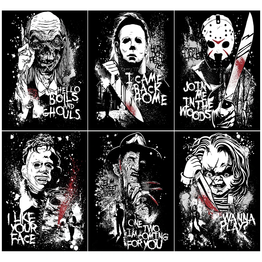 

Diamond Painting Horror Movie Character Collection Series Ghost King Dark Art Embroidery Kit Hobby Mosaic Home Wall Decoration