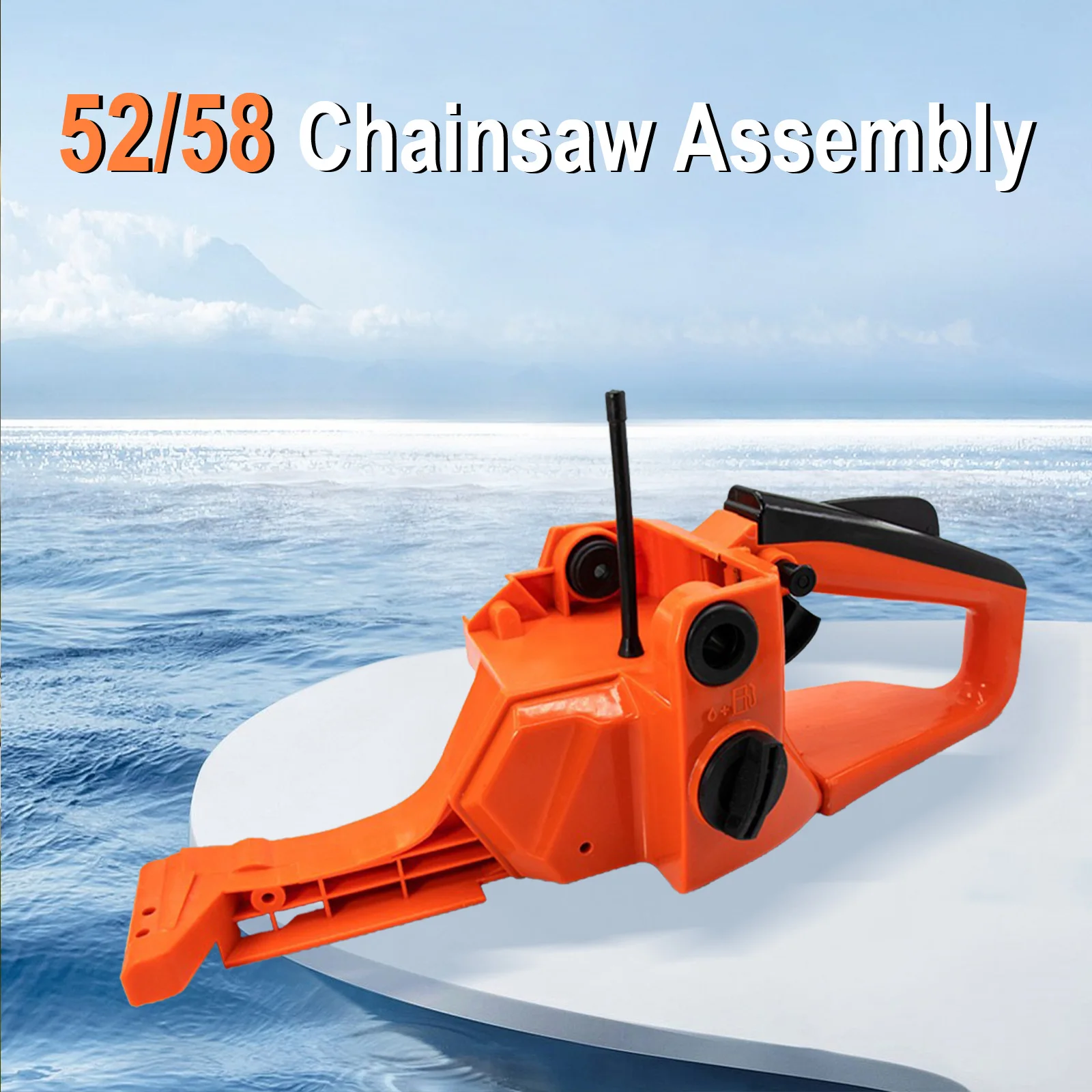 Chainsaw Fuel Tank Back Rear Handle Assembly Fit For Chinese 4500 5200 5800 42cc 52cc 58cc Chain saw Replacement Spare Part