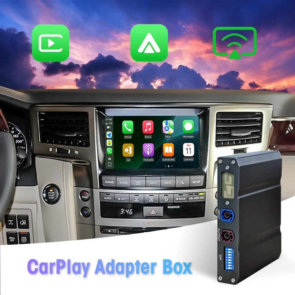 NewFor LEXUS IS LX 2012-2015 TOYOTA Land Cruiser 200 Binarytek Wireless CarPlay Android Auto Adapter Module Car Radio