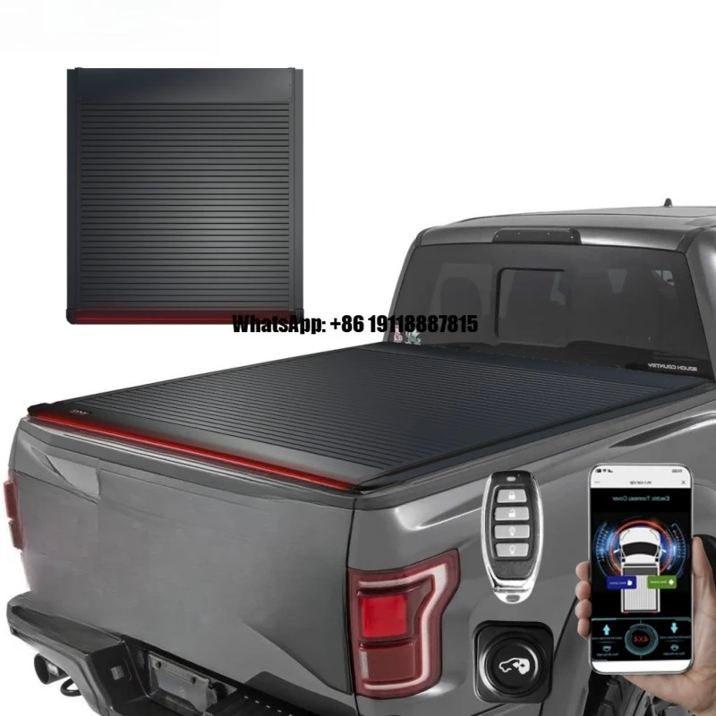 

2023 2025 Cheap for Ford F150 Aluminium Electric Retractable Trunk Roll Cover Pickup Truck Bed Tonneau Cover