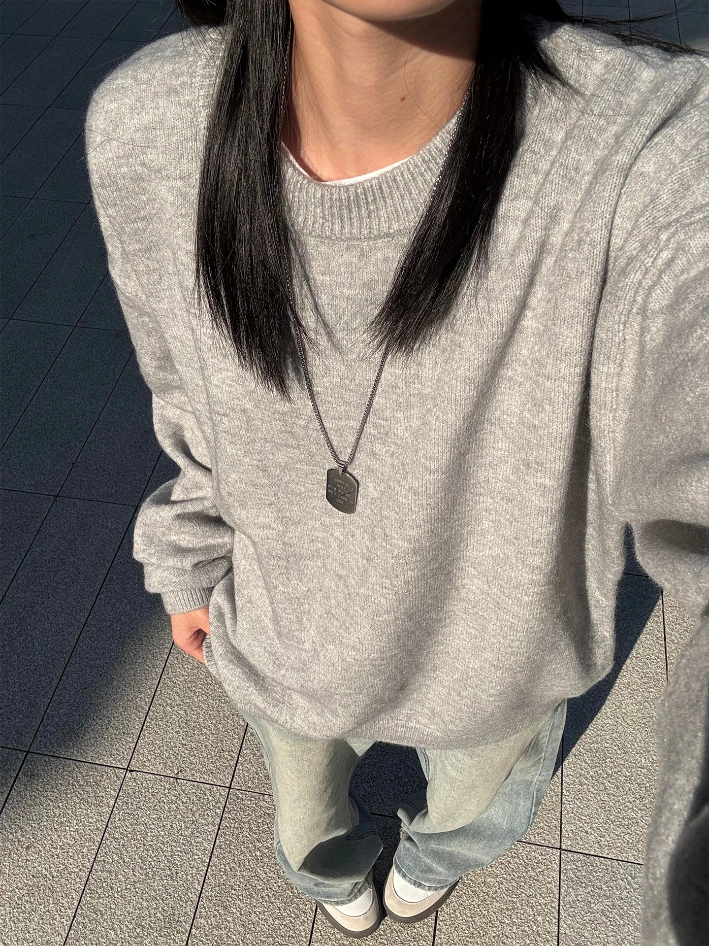 

ay American Retro Men's Knitted Sweater round Ne Pullover Boting irt Loose Fit Soft Polyester Fiber Autumn Long Sve