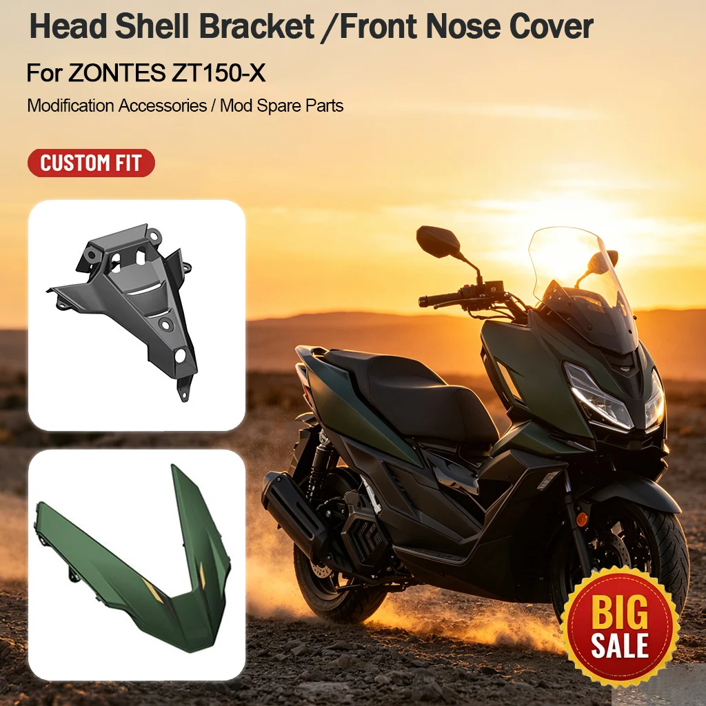 Motorcycle Head Shell Bracket Headlight Turn Signal Daytime Light Front Fairing Panel Accessories For ZONTES ZT150-X