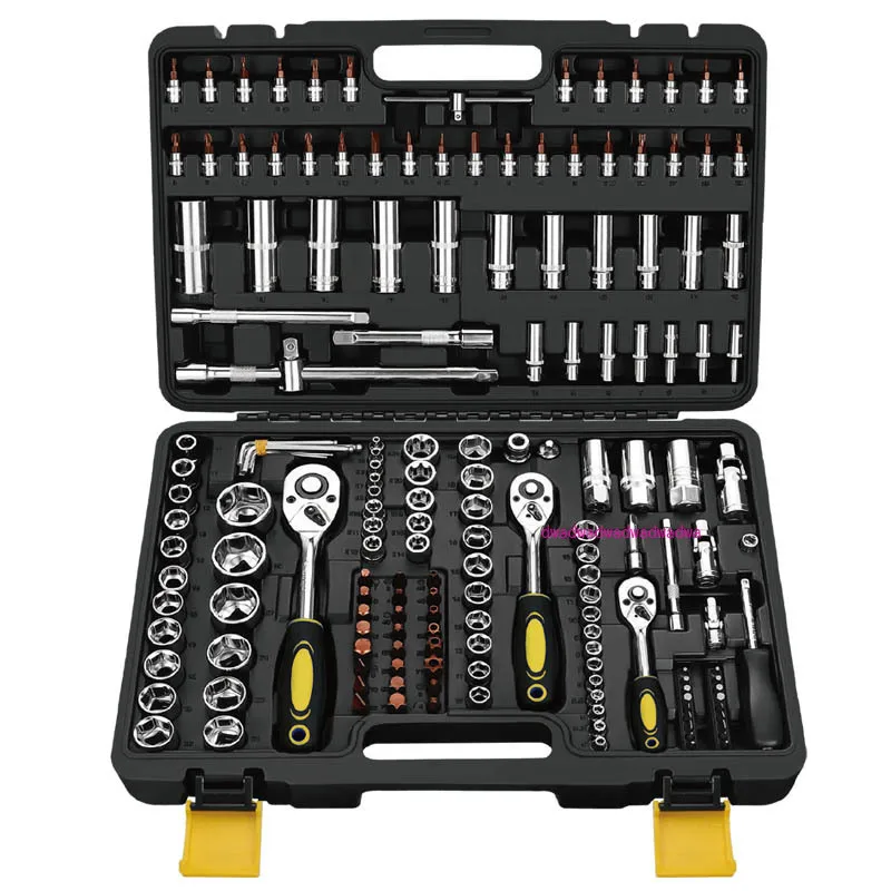 Set of tools Comprehensive auto repair tool set Hardware tool set Ratchet wrench Matte toolbox