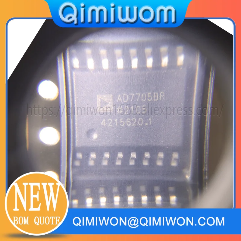 1PCS/LOT New and original AD7705BRZ AD7705 AD7705BR SOP16 16 bit adc IC chip, 16 channel AD converter, 2 SOP-16