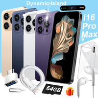 i16 Pro Max Smartphone and 64GB TF Set for Android, 6.99\