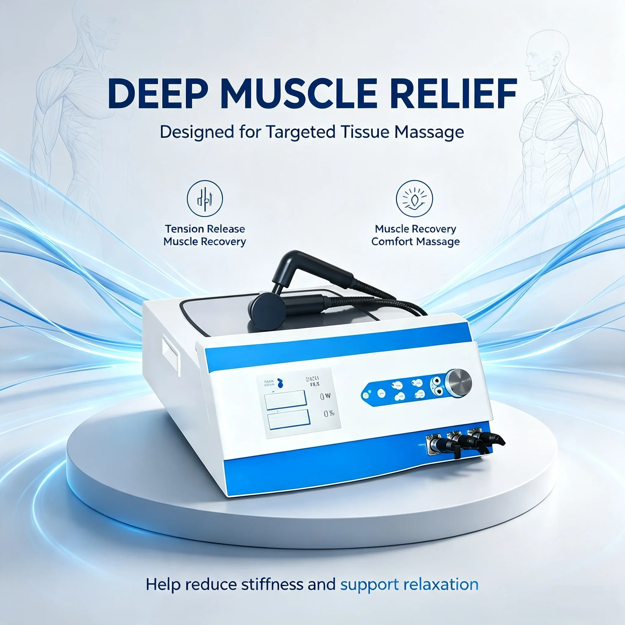 Salon Use 448KHz High Frequency Thermal Therapy Equipment Deep Massage Improve Body Skin Texture Skin Elasticity Lifting Machine