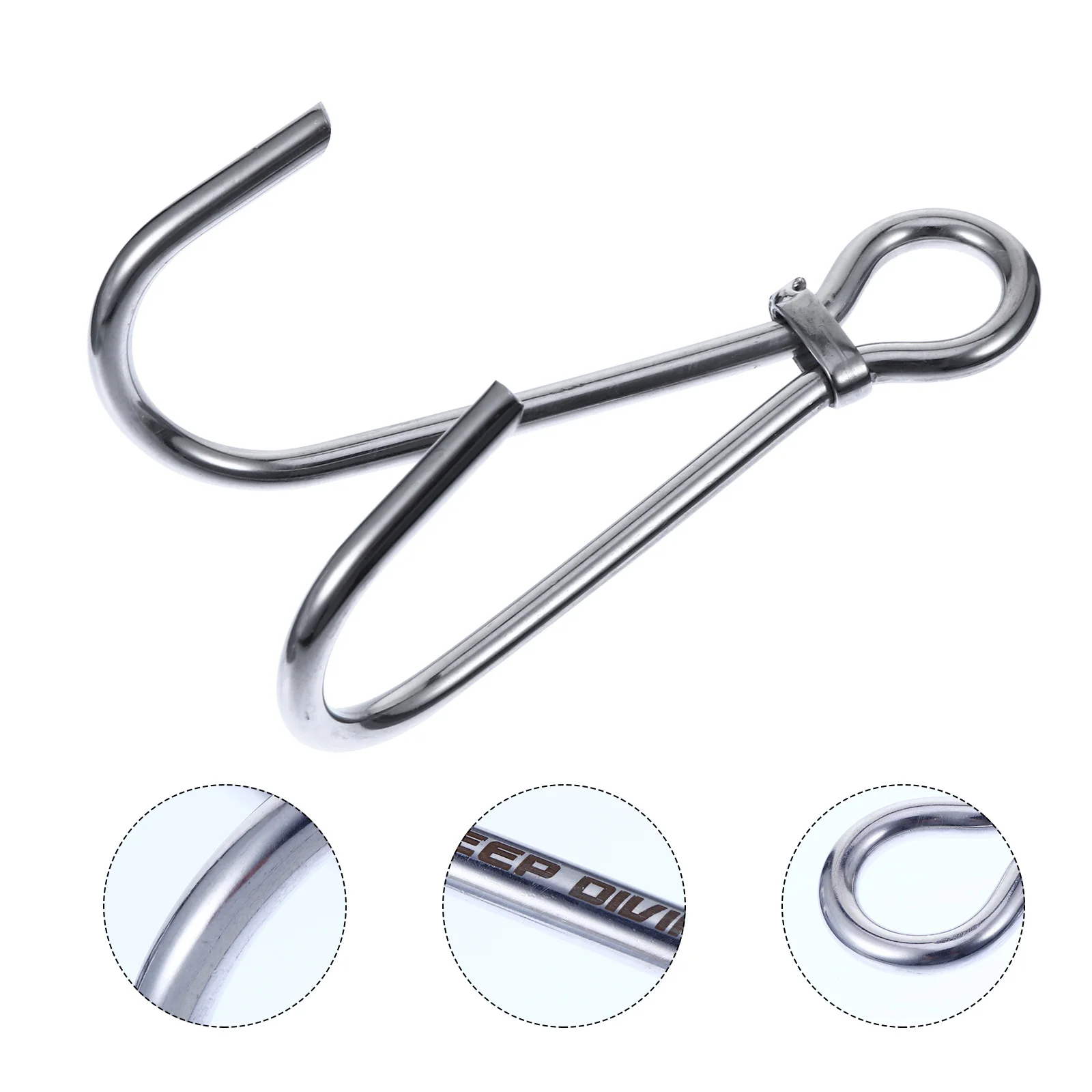 

Double Flow Hook Stainless Steel Diving Equipment Scuba Hooks Dual Stream Reef Drift