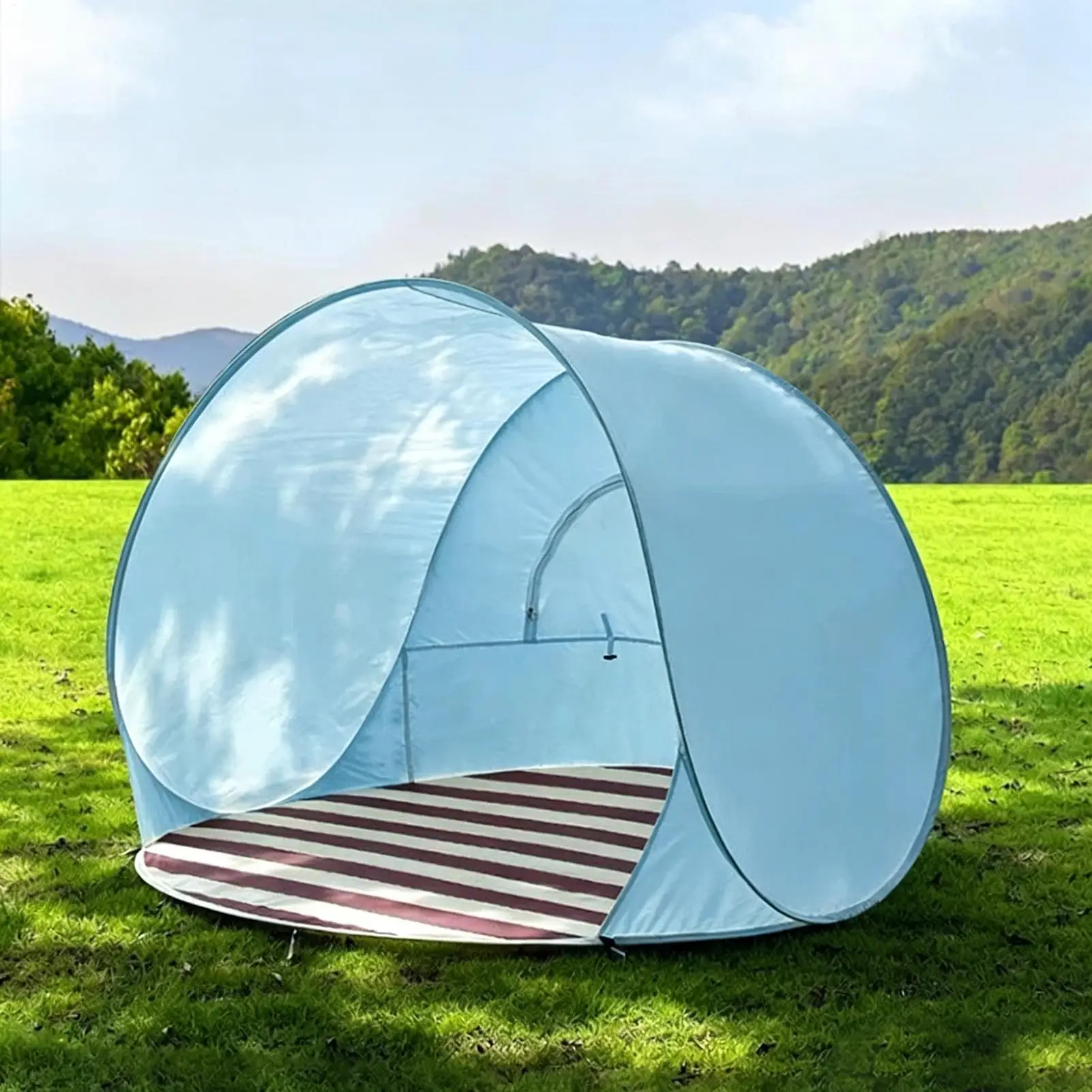 Outdoor Portable Camping One Click Open Tent Large Space Sunshade Beach Sun Shelter Tent Garden Beach Tent