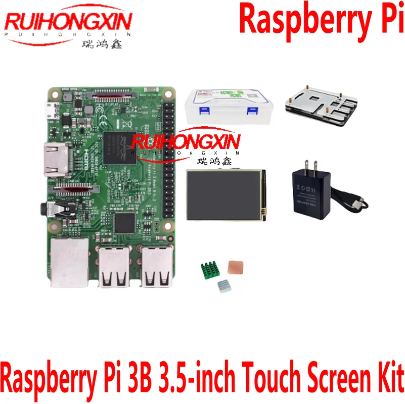 

Raspberry Pi 3B Development Board 3rd Generation 3.5-inch Touch Screen Kit