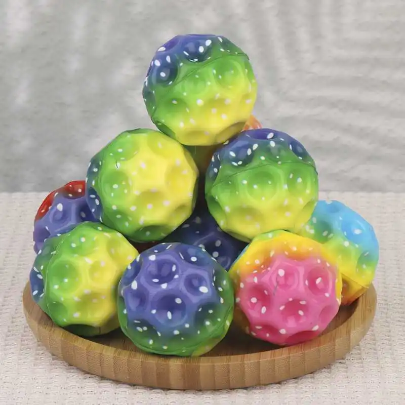 ลูกบอลเด้งสูงพิเศษ 2 ลูก ของเล่นฝึกการประสานมือและตา บรรเทาความเครียด ลดความวิตกกังวล สำหรับเด็กและผู้ใหญ่