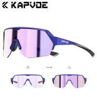 Kapvoe Photochromic Hiking Eyewear Cycling Glasses Bicycle for Outdoor Sports Sunglasses MTB Goggles Bike Men Cycl Equipment