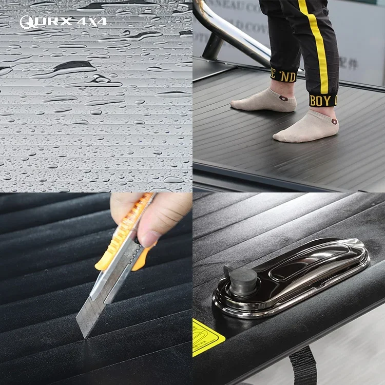 Hot Selling Aluminium Roller Lid Shutter Pickup Truck Top Retractable Roll Up Tonneau Cover For Hilux Revo Tonneau Cover