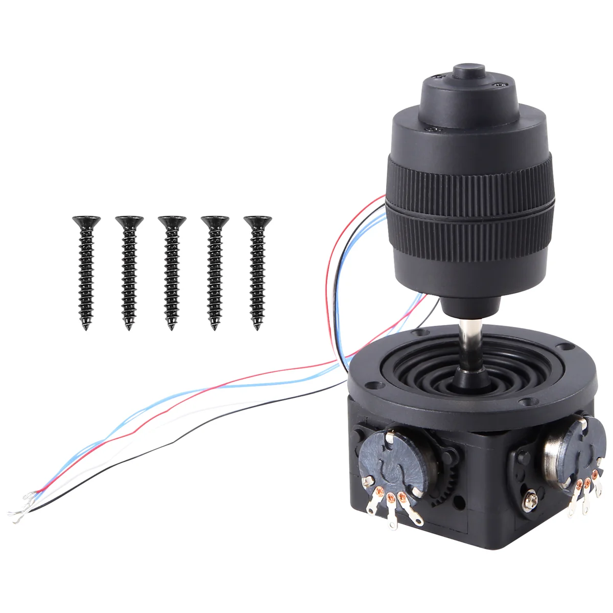 4-Axis D400B-M2 5K Joystick Potentiometer Rocker Hall Joystick Dimensional Resistance 5k Sealed with Button Switch