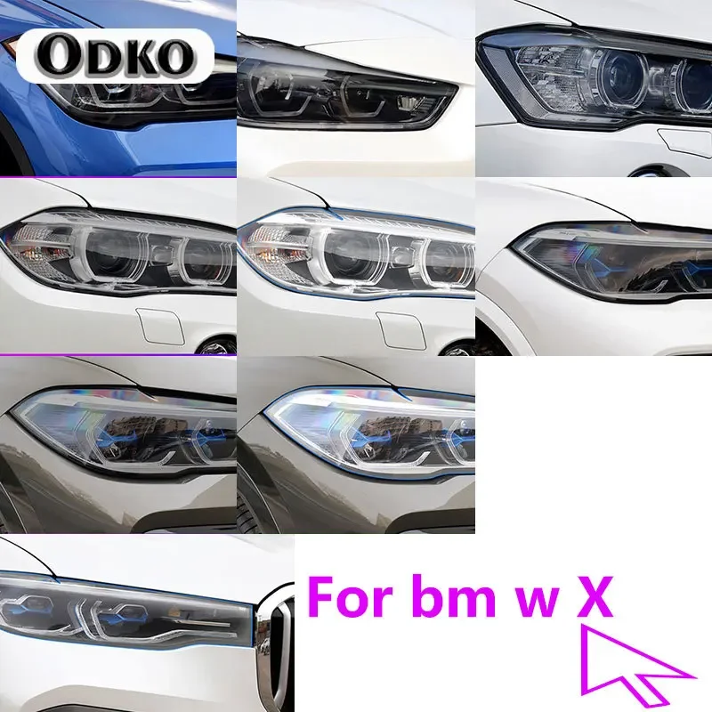 

2Pcs Car Covers Headlight Protective Film For bmw X7 G07 X6 G06 X5 G05 F85 X4 G02 X3 G01 X2 F39 X1 F48 F49 Sticker Accessories