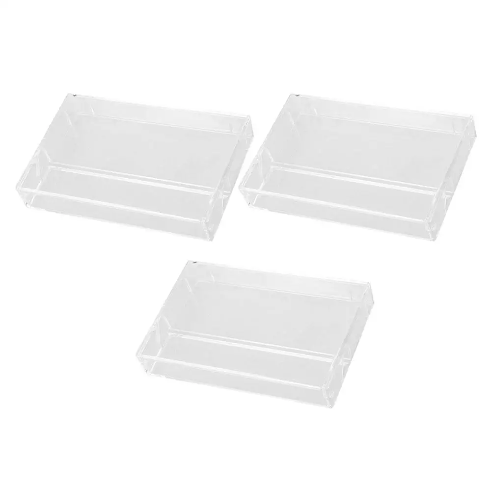 

3 Pcs Tape Cases Transparent Storage Plastic Cassette Tape Cases Box for Audio Tapes DJs Collectors Retro Music Holder