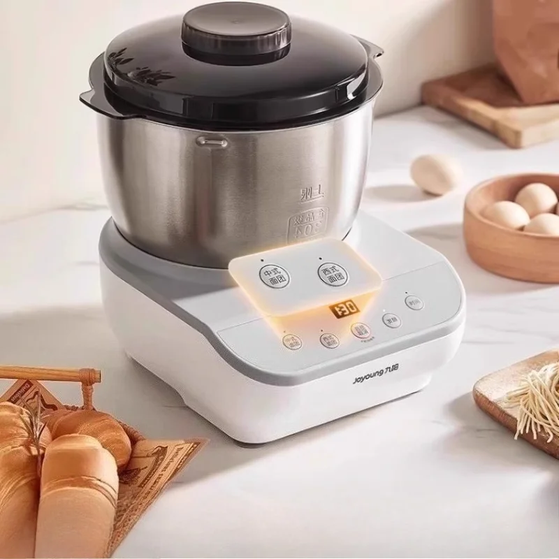 Small Automatic Dough Mixer - Home Chef Machine, 304 Stainless Steel for Kneading, Fermenting & Mixing Dough