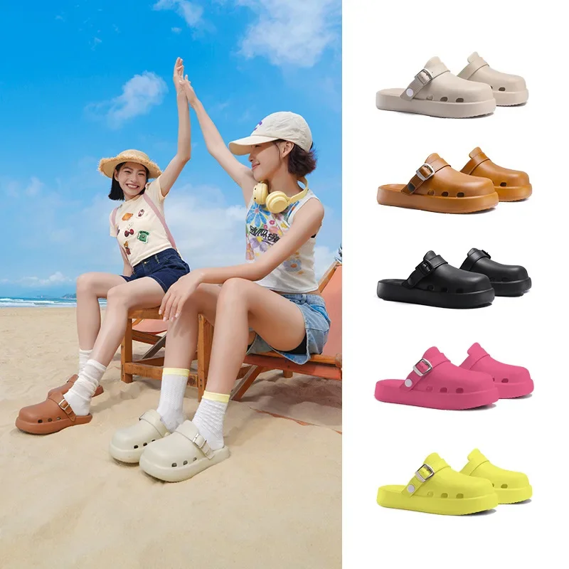 2025 new slippers hole shoes couple summer non-slip outdoor sports beach shoes women sandals wholesale