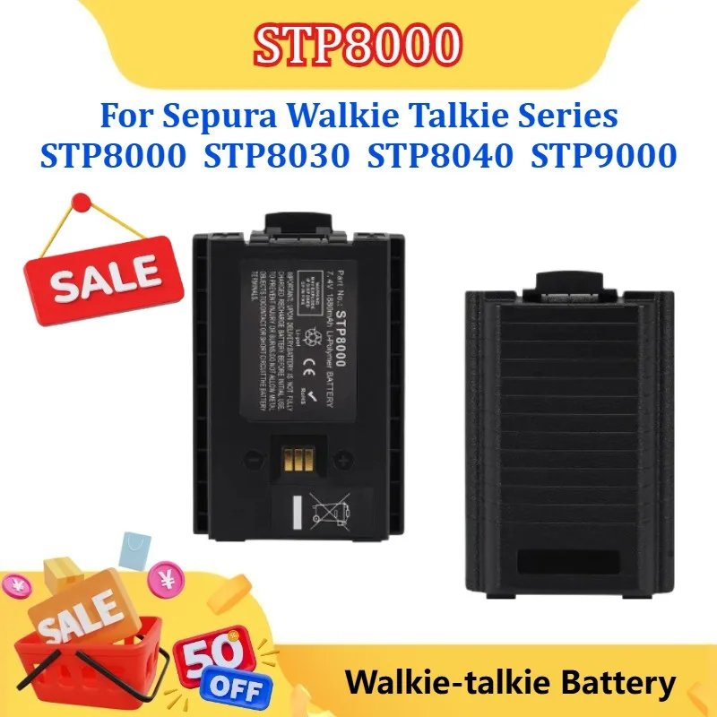 

New 1880mAh 7.4V Replace Battery for Sepura Walkie Talkie Series STP8000 STP8035 STP8030 STP8038 STP8040 STP8020 STP9000