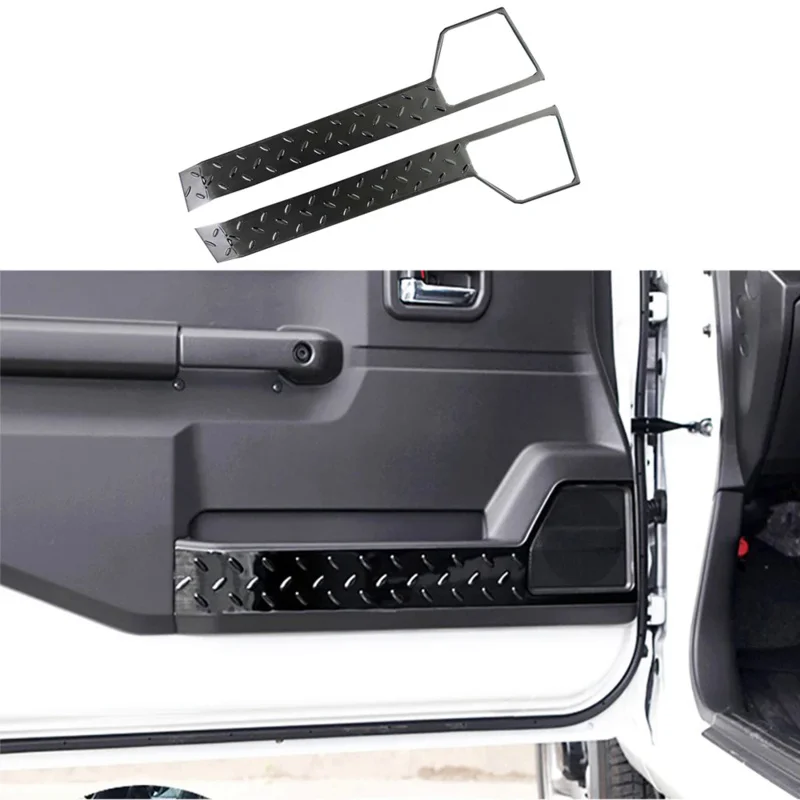 

For Suzuki Jimny JB64 JB74 Automotive Stainless Steel Protective Door Kickboard Decorative Accessories 2019-2024