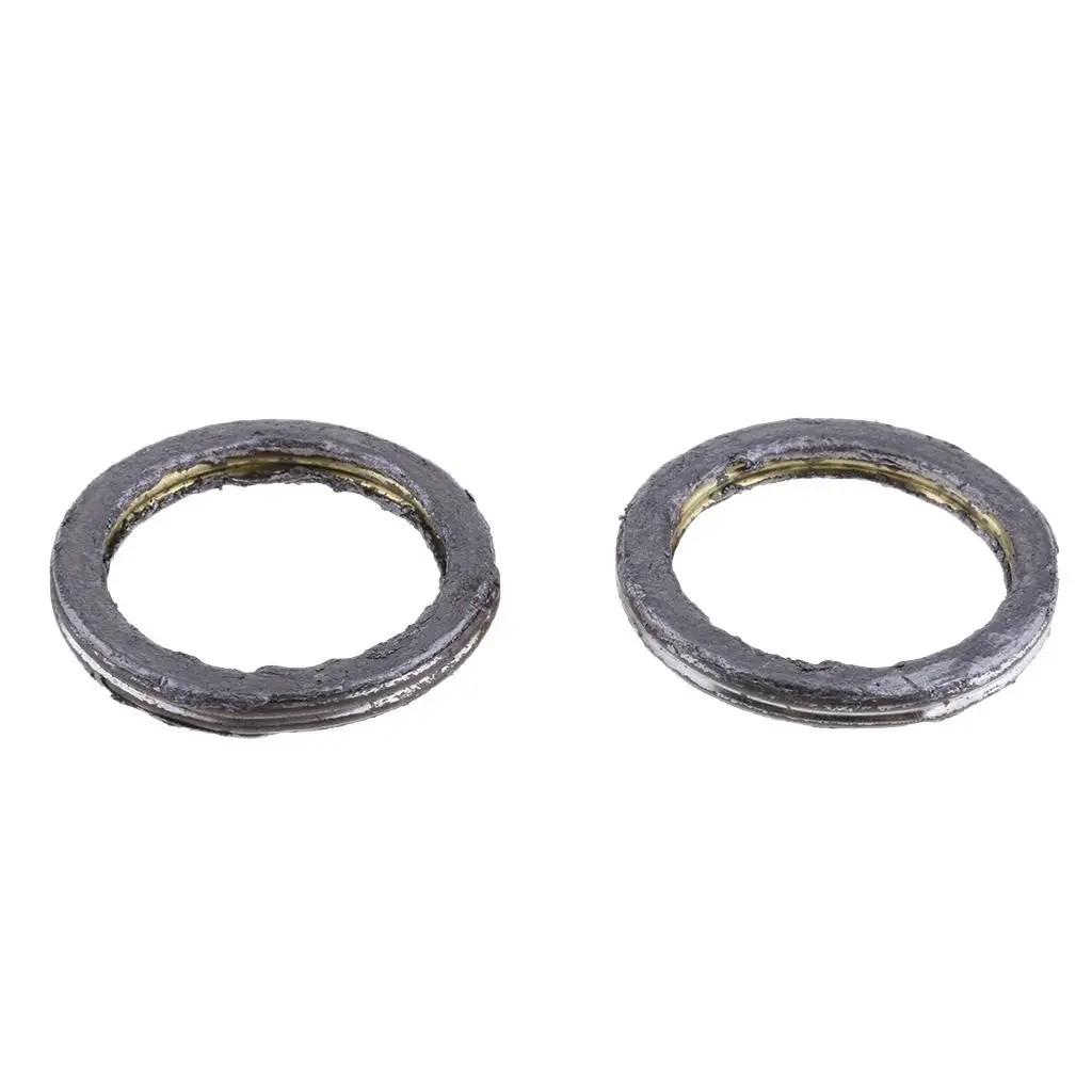 Motorcycle Exhaust Pipe Gasket Replacement Metal for 125cc Pit Bike Dirt Bike ATV Quad 2 Pieces