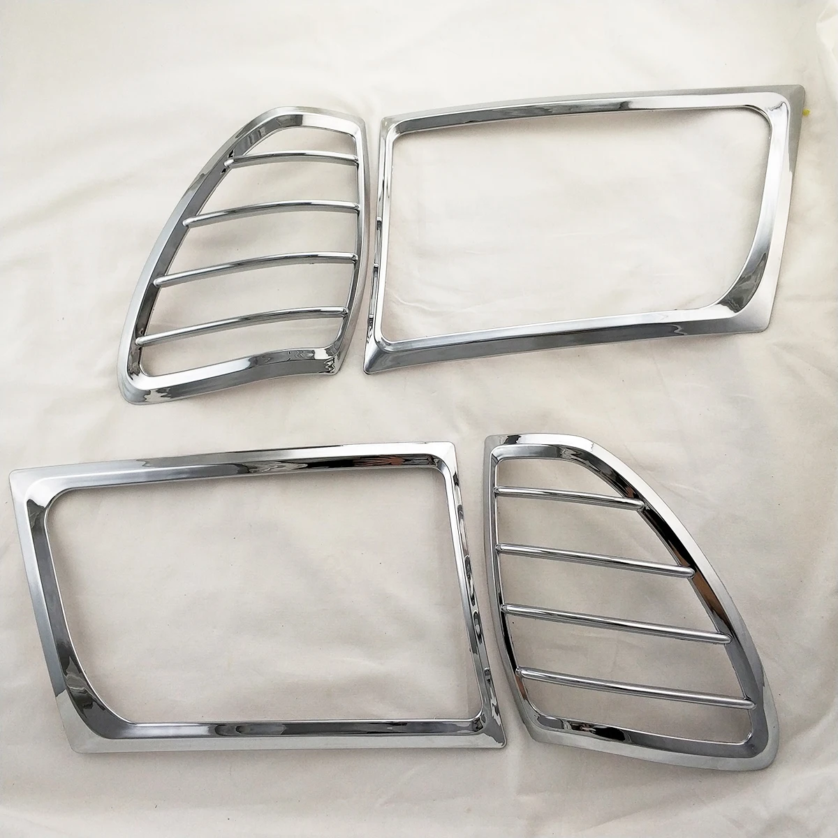 Chrome Head Lamp Covers Trim Car Accessories For Toyota Land Cruiser LC100 FJ100 100 4700 1998 1999 2000 2001 2002 2003 2004 05