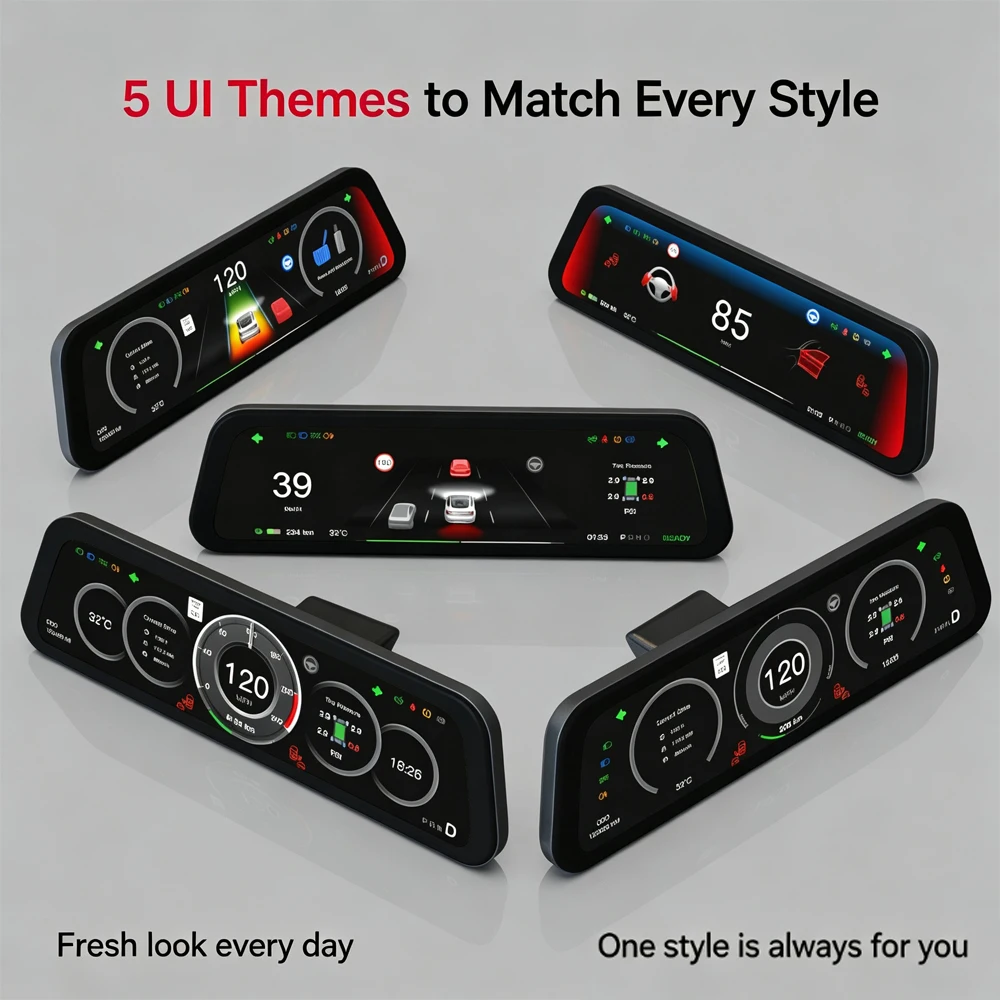 For Tesla New Gen 2 Instrument Display Model Y 3 YL Blind Spot Reminder OTA Update New Model 3 New Y Juniper Dashboard