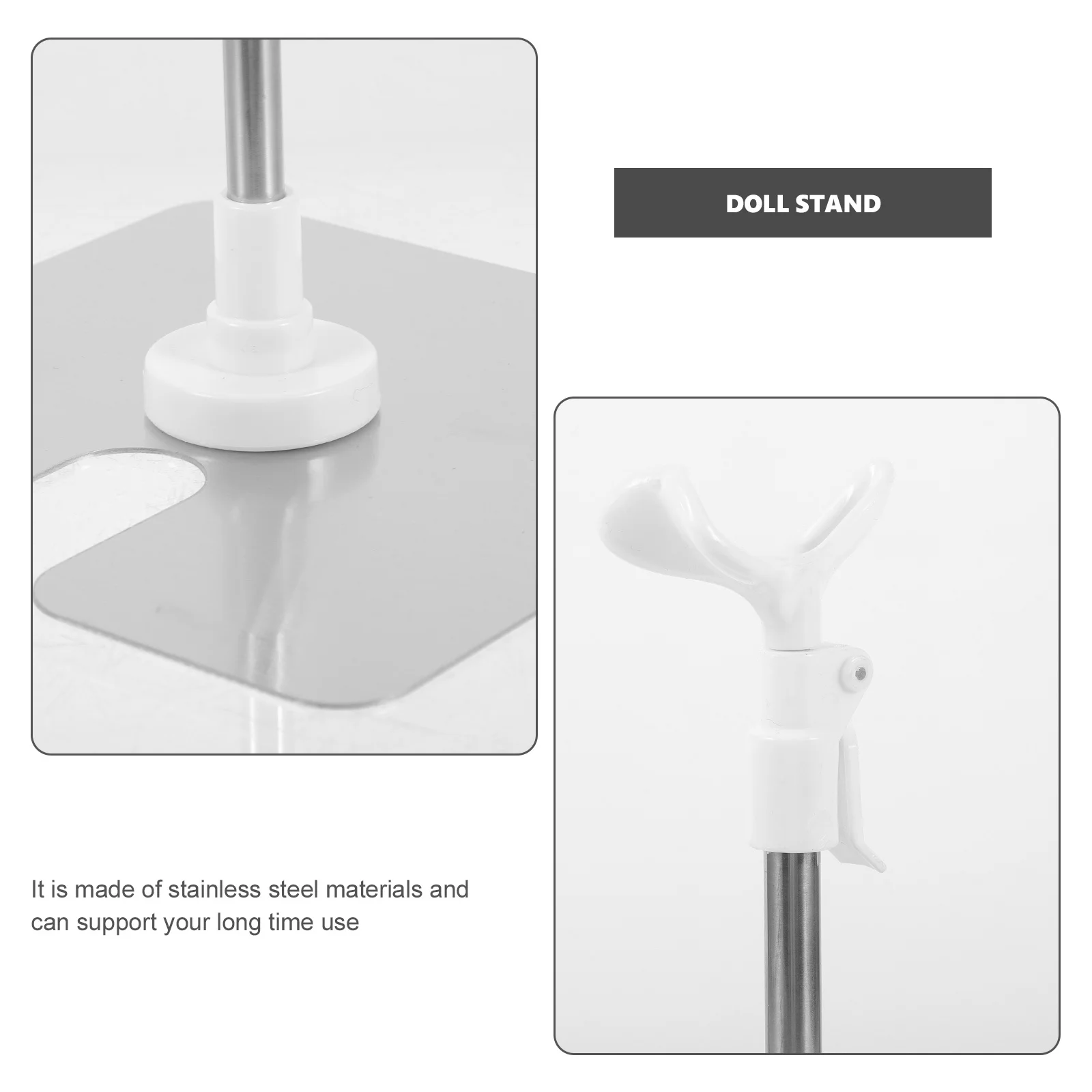 حامل عرض بارتفاع قابل للتعديل لشخصيات الحركة والمقتنيات رف دعم متوسط تلسكوبي للتنظيم والعرض #1