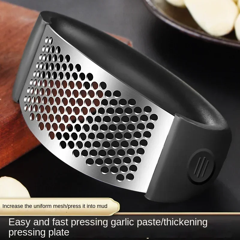 Garlic Press Crusher Manual Kitchen Stainless Steel Garlic Mincer Chopping Garlic Tool  Kitchen Accessories Gadget