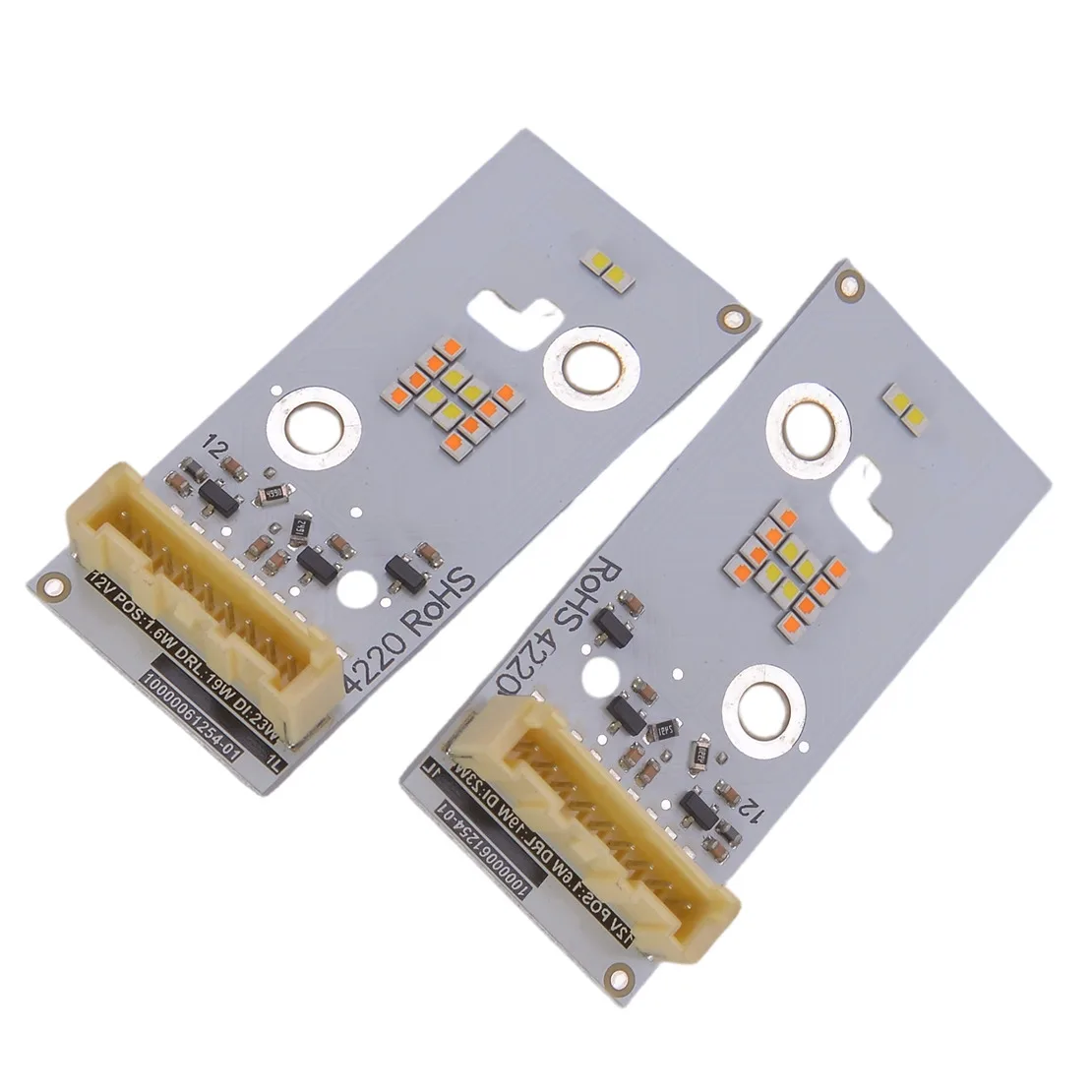 

1 пара двухцветных передних фар DRL с указателями поворота, светодиодная плата, подходит для Cadillac XT4 LHD