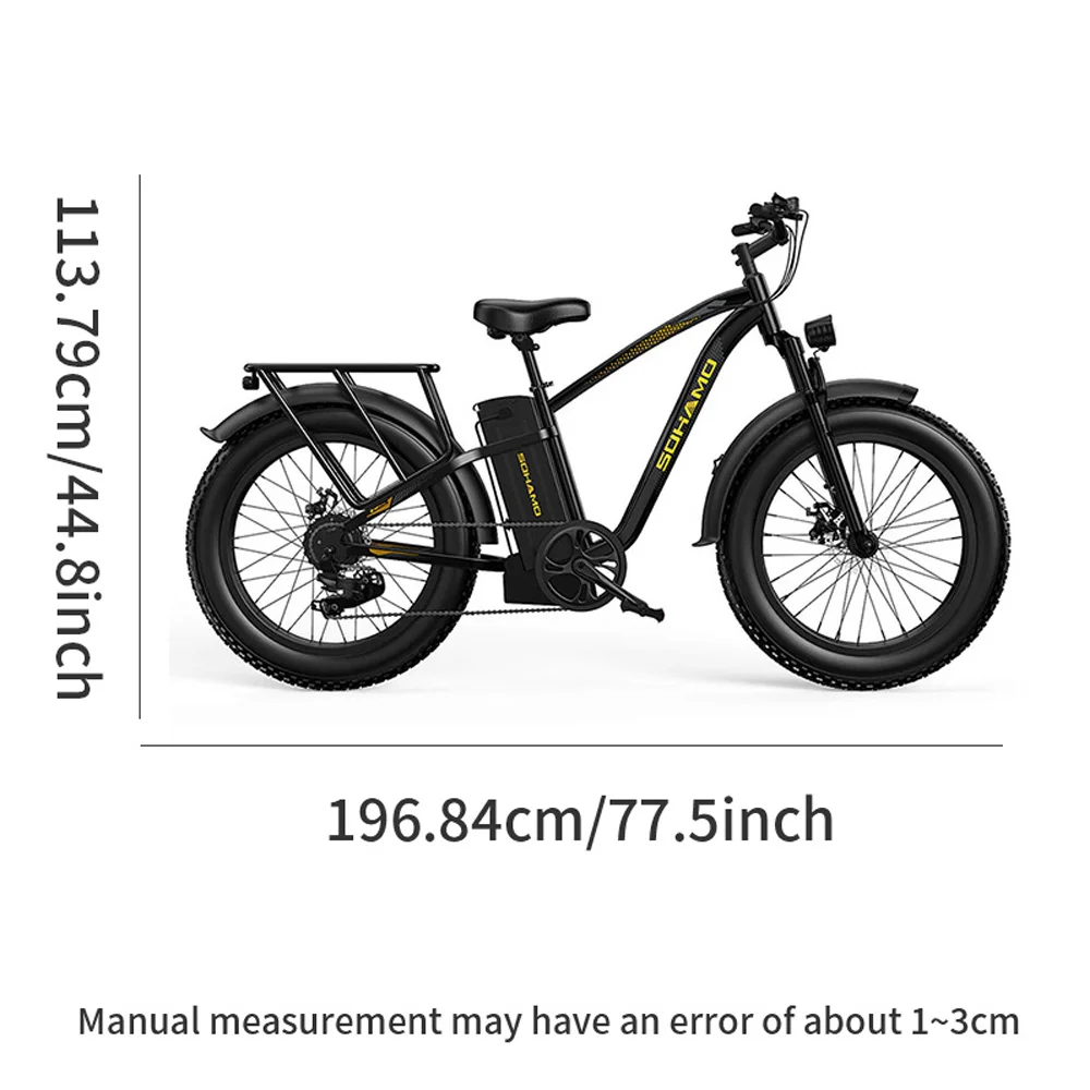 Ebike Peak 1500W 48V 20AH Adult Fat Tire Electric Bike Folding Electric Bicycle City Commuter 28MPH Mountain Ebike